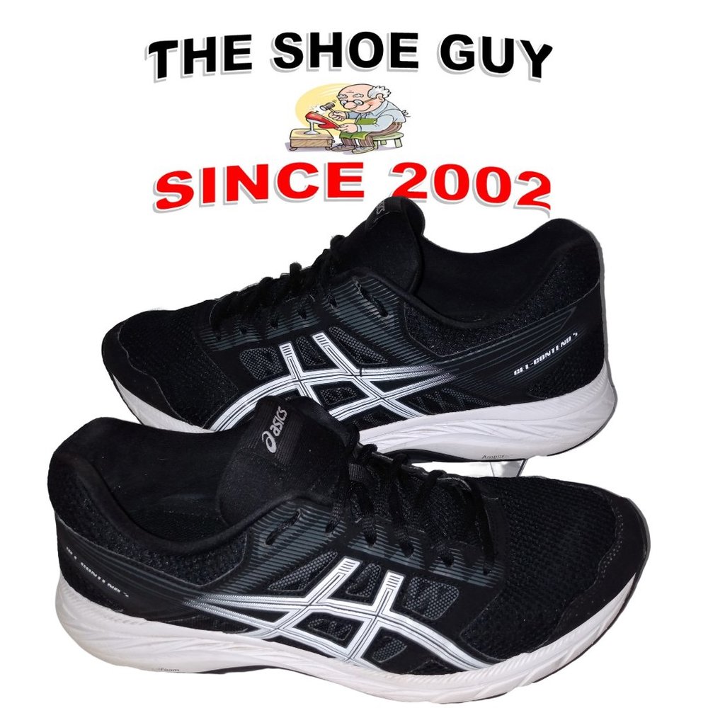 Asics Gel-Contend 5 Men's Running Shoes Black Lace Up 1011A256 Size US 13